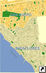       (San Isidro and Miraflores),   (Lima),  (.)